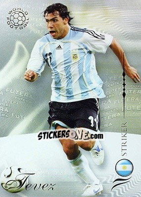 Cromo Tevez Carlos - World Football 2007 - Futera