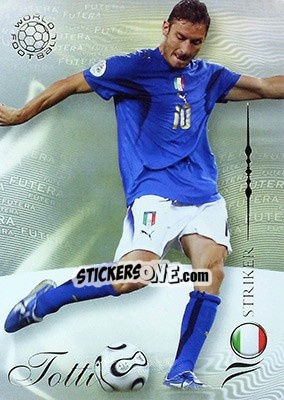 Figurina Totti Francesco - World Football 2007 - Futera