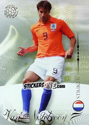 Sticker van Nistelrooy Ruud - World Football 2007 n. 190 - Futera