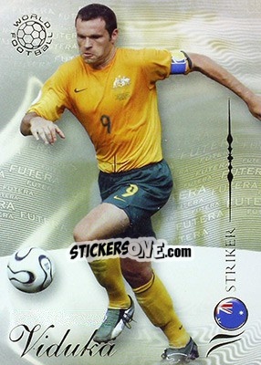 Cromo Viduka Mark - World Football 2007 - Futera