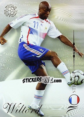 Sticker Wiltord Sylvain - World Football 2007 n. 196 - Futera