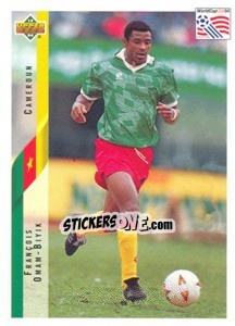 Sticker Francois Omam-Biyik - World Cup USA 1994 - Upper Deck