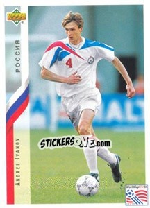 Sticker Andrei Ivanov - World Cup USA 1994 - Upper Deck
