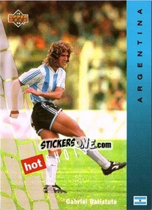 Sticker Gabriel Batistuta - World Cup USA 1994 - Upper Deck