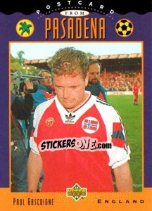 Sticker Paul Gascoigne - World Cup USA 1994 - Upper Deck