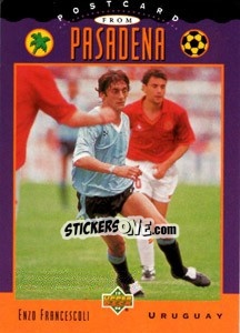 Sticker Enzo Francescoli - World Cup USA 1994 - Upper Deck