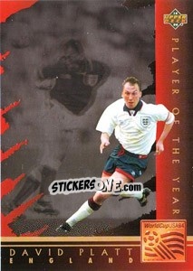Sticker David Platt - World Cup USA 1994 n. WC3 - Upper Deck
