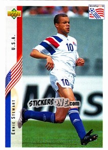Cromo Ernie Stewart - World Cup USA 1994 n. 17 - Upper Deck