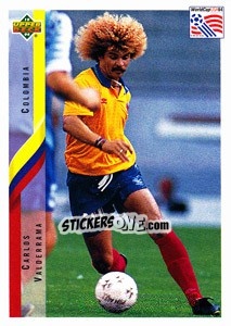 Sticker Carlos Valderrama - World Cup USA 1994 n. 38 - Upper Deck