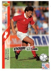 Sticker Stephane Chapuisat - World Cup USA 1994 n. 102 - Upper Deck