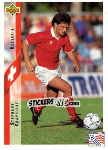 Figurina Stephane Chapuisat - World Cup USA 1994 - Upper Deck