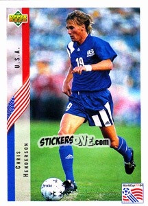 Sticker Chris Henderson - World Cup USA 1994 - Upper Deck