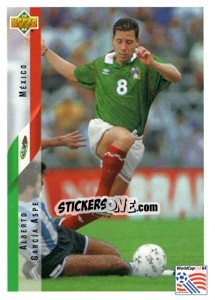 Sticker Alberto Garcia Aspe - World Cup USA 1994 - Upper Deck