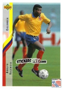 Sticker Adolfo Valencia - World Cup USA 1994 n. 39 - Upper Deck
