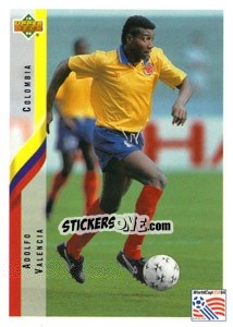 Sticker Adolfo Valencia - World Cup USA 1994 - Upper Deck