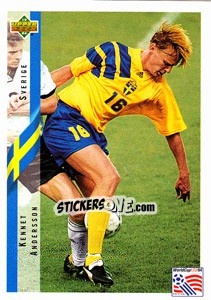 Sticker Kennet Andersson - World Cup USA 1994 - Upper Deck