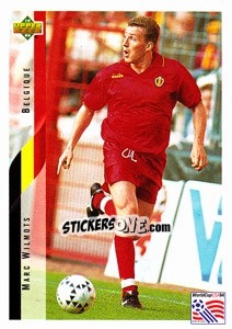 Sticker Marc Wilmots - World Cup USA 1994 n. 89 - Upper Deck