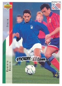 Sticker Roberto Baggio - World Cup USA 1994 n. 124 - Upper Deck