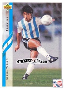 Sticker Sergio Vasquez - World Cup USA 1994 - Upper Deck
