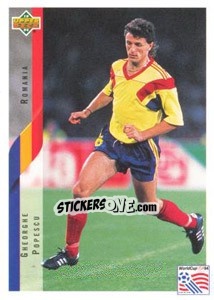 Sticker Gheorghe Popescu - World Cup USA 1994 - Upper Deck