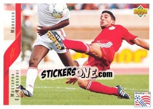 Sticker Mustapha El Haddaoui - World Cup USA 1994 n. 206 - Upper Deck