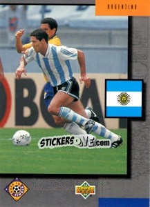 Sticker Argentina - World Cup USA 1994 - Upper Deck