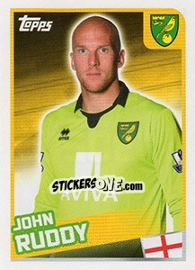 Sticker John Ruddy - Premier League Inglese 2015-2016 - Topps