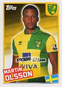 Cromo Martin Olsson - Premier League Inglese 2015-2016 - Topps