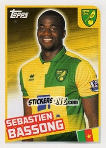Sticker Sebastien Bassong - Premier League Inglese 2015-2016 - Topps