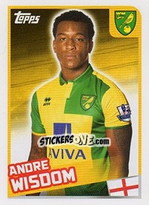 Sticker Andre Wisdom - Premier League Inglese 2015-2016 - Topps