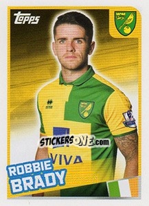 Sticker Robbie Brady - Premier League Inglese 2015-2016 - Topps