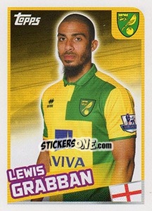 Sticker Lewis Grabban - Premier League Inglese 2015-2016 - Topps