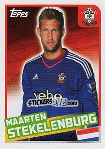 Sticker Maarten Stekelenburg - Premier League Inglese 2015-2016 - Topps