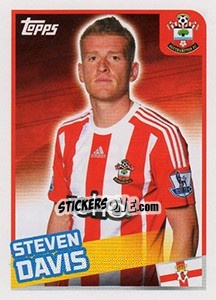 Sticker Steven Davis - Premier League Inglese 2015-2016 - Topps