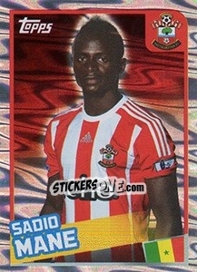 Figurina Sadio Mane - Premier League Inglese 2015-2016 - Topps