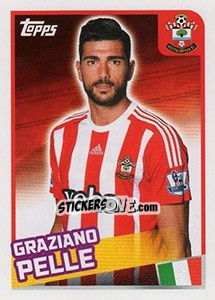 Figurina Graziano Pelle - Premier League Inglese 2015-2016 - Topps