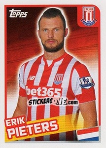 Sticker Erik Pieters - Premier League Inglese 2015-2016 - Topps