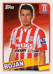 Figurina Bojan Krkic - Premier League Inglese 2015-2016 - Topps