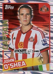 Sticker John O'Shea - Premier League Inglese 2015-2016 - Topps
