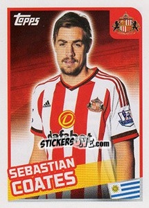 Sticker Sebastian Coates - Premier League Inglese 2015-2016 - Topps