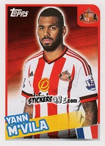 Sticker Yann M'Vila - Premier League Inglese 2015-2016 - Topps