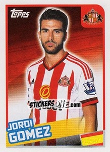 Sticker Jordi Gomez - Premier League Inglese 2015-2016 - Topps
