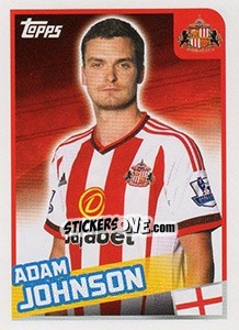 Figurina Adam Johnson - Premier League Inglese 2015-2016 - Topps