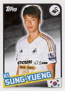 Sticker Ki Sung-Yueng - Premier League Inglese 2015-2016 n. 402 - Topps