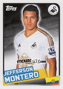 Sticker Jefferson Montero - Premier League Inglese 2015-2016 n. 403 - Topps