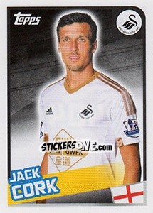 Sticker Jack Cork - Premier League Inglese 2015-2016 - Topps