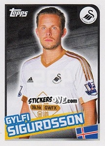 Sticker Gylfi Sigurdsson - Premier League Inglese 2015-2016 n. 405 - Topps
