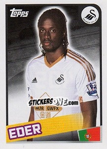 Sticker Eder - Premier League Inglese 2015-2016 n. 409 - Topps