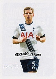 Sticker Jan Vertonghen - Premier League Inglese 2015-2016 n. 415 - Topps