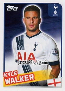 Sticker Kyle Walker - Premier League Inglese 2015-2016 n. 418 - Topps